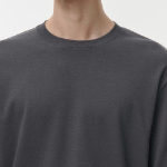 [Hitstandard] Crew Neck Long Sleeve T-Shirt [Gunmetal]