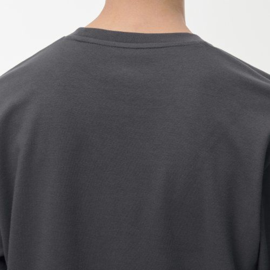 [Hitstandard] Crew Neck Long Sleeve T-Shirt [Gunmetal]