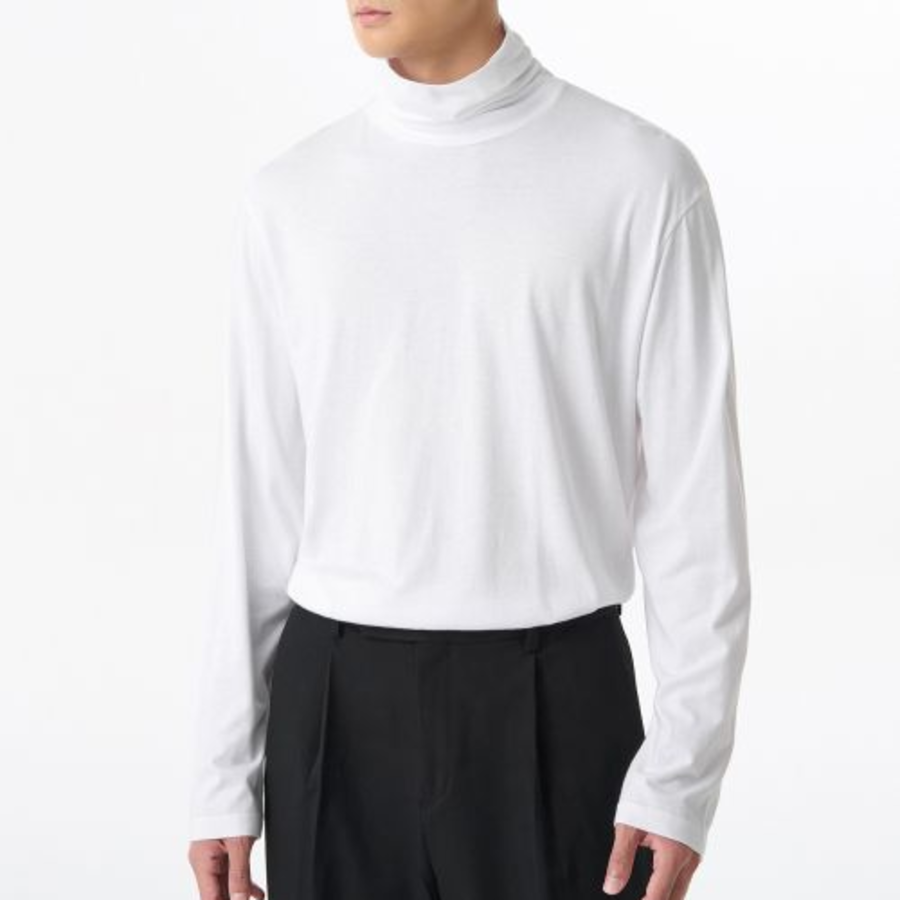 CR Turtle Neck Long Sleeve T-Shirt [White]