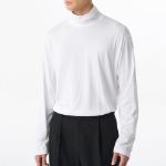 CR Turtle Neck Long Sleeve T-Shirt [White]
