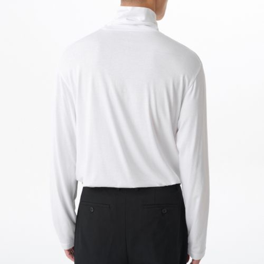 CR Turtle Neck Long Sleeve T-Shirt [White]