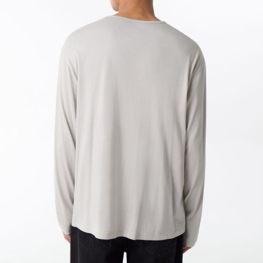 Relaxed CR Scoop Neck Long Sleeve T-Shirt [Mushroom]