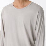 Relaxed CR Scoop Neck Long Sleeve T-Shirt [Mushroom]