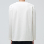 Ponte Crew Neck Long Sleeve T-Shirt [Cream]