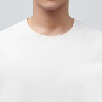 Ponte Crew Neck Long Sleeve T-Shirt [Cream]