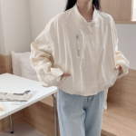 Butter Nylon Windbreaker