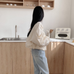 Butter Nylon Windbreaker