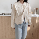 Butter Nylon Windbreaker