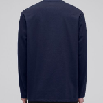 [Cooltandard] Crew Neck Long Sleeve T-Shirt [Navy]