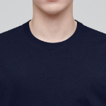 [Cooltandard] Crew Neck Long Sleeve T-Shirt [Navy]