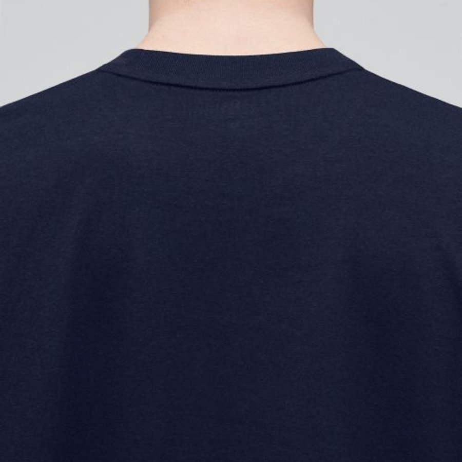 [Cooltandard] Crew Neck Long Sleeve T-Shirt [Navy]