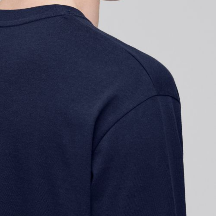 [Cooltandard] Crew Neck Long Sleeve T-Shirt [Navy]