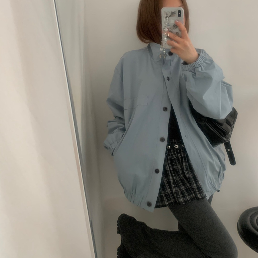 ENCO High Neck Loose-Fit Windbreaker