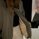 Colorblock Loose-Fit Fleece-Lined Windbreaker