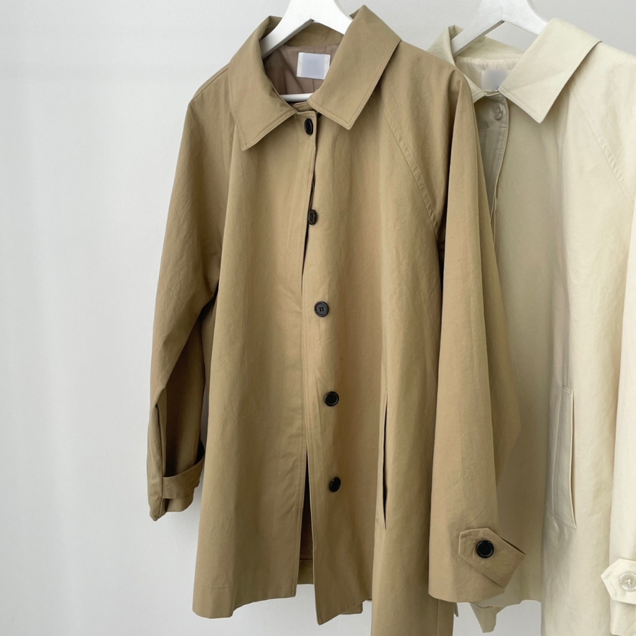 Tomi Loose Fit Half Trench Coat