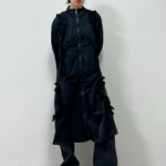 Big Size Lace Long Windbreaker