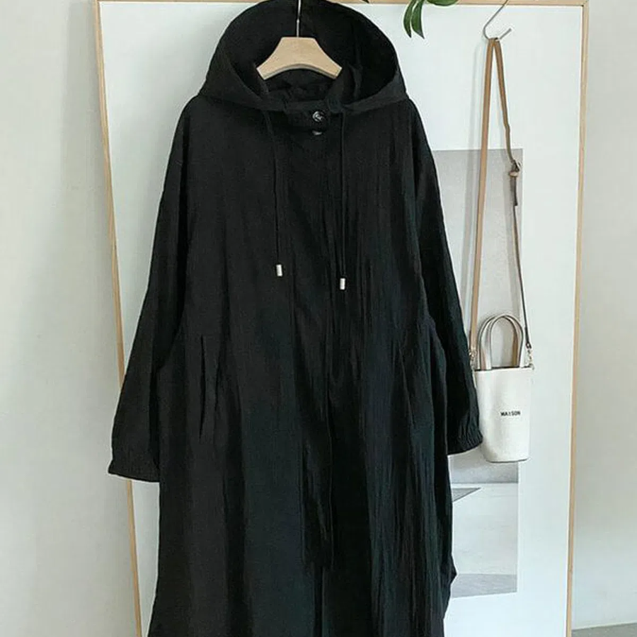 Spring Nylon Hooded Windbreaker