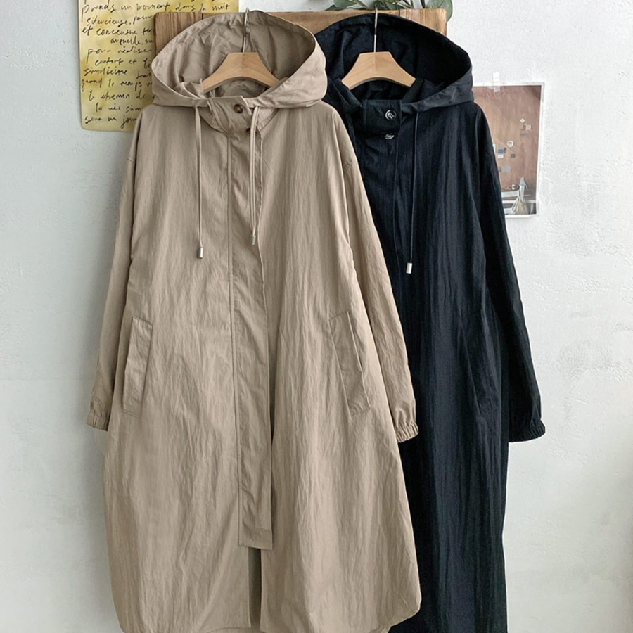 Spring Nylon Hooded Windbreaker