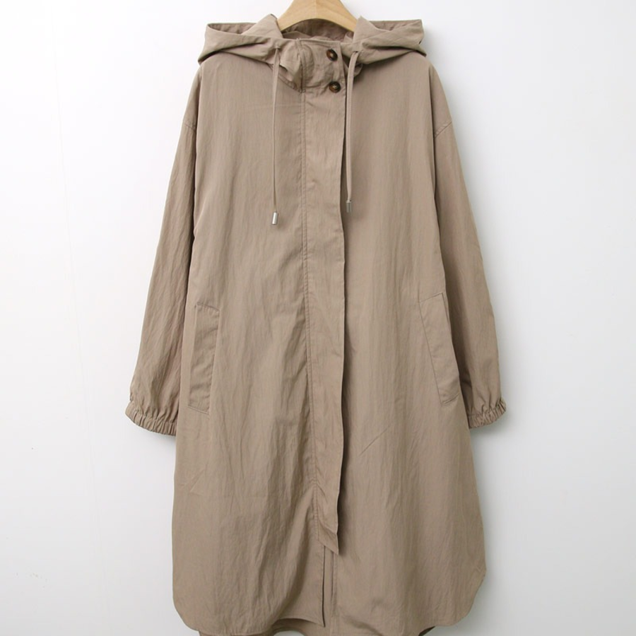 Spring Nylon Hooded Windbreaker