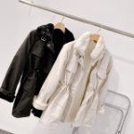 High Neck Mink-Fur Mustang Windbreaker