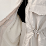 High Neck Mink-Fur Mustang Windbreaker