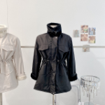 High Neck Mink-Fur Mustang Windbreaker