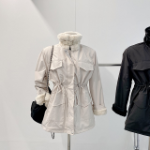 High Neck Mink-Fur Mustang Windbreaker