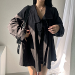 Selly High Neck Short Trench Windbreaker