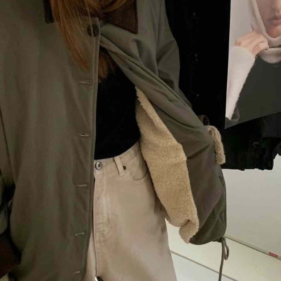 Yangteol Lined Corduroy Half Yasan