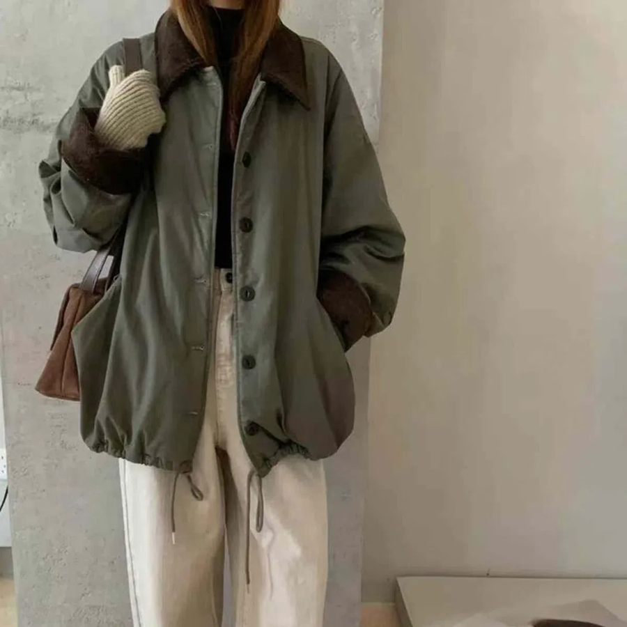 Yangteol Lined Corduroy Half Yasan