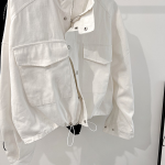 Свободный размер-Белый-Ветровка