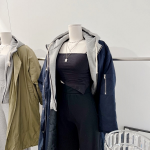 Oversized Quilted Pocket String Layered Hood Long Yasan Padding