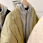 Oversized Quilted Pocket String Layered Hood Long Yasan Padding