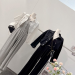 Summer CM Oversized Button Collar Crop Yasan