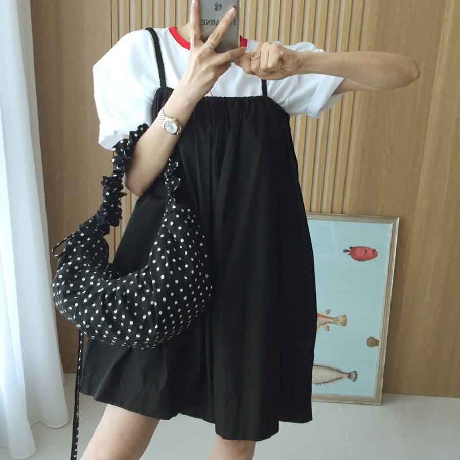 пышный хлопковый комбинезон с бантом на спине Follow