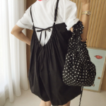 пышный хлопковый комбинезон с бантом на спине Follow