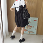 пышный хлопковый комбинезон с бантом на спине Follow