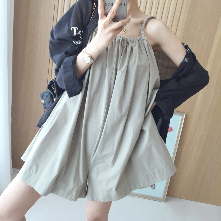 пышный хлопковый комбинезон с бантом на спине Follow