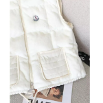 Down Shirring Velvet Vest