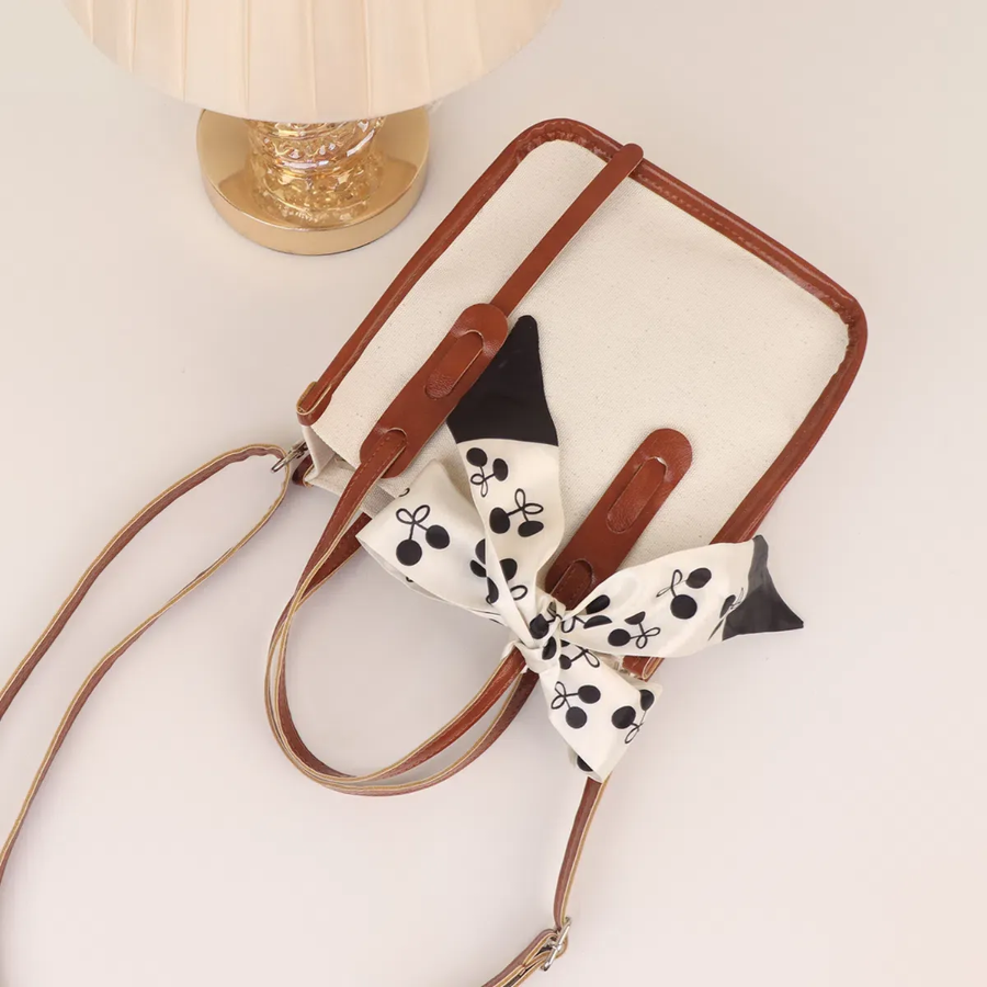 Lagos Canvas Eco Bag + Random Twilly — лаконичность с изюминкой