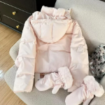 Pink White Duck Down Puffer