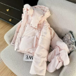 Pink White Duck Down Puffer
