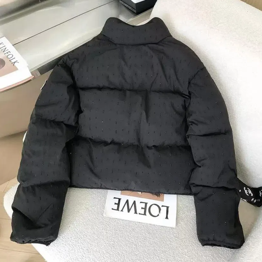 Gypsophila Black Diamond High Neck Fleece Puffer