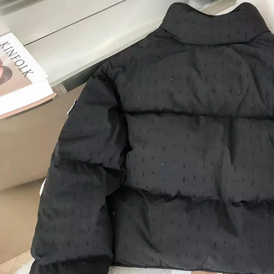 Gypsophila Black Diamond High Neck Fleece Puffer