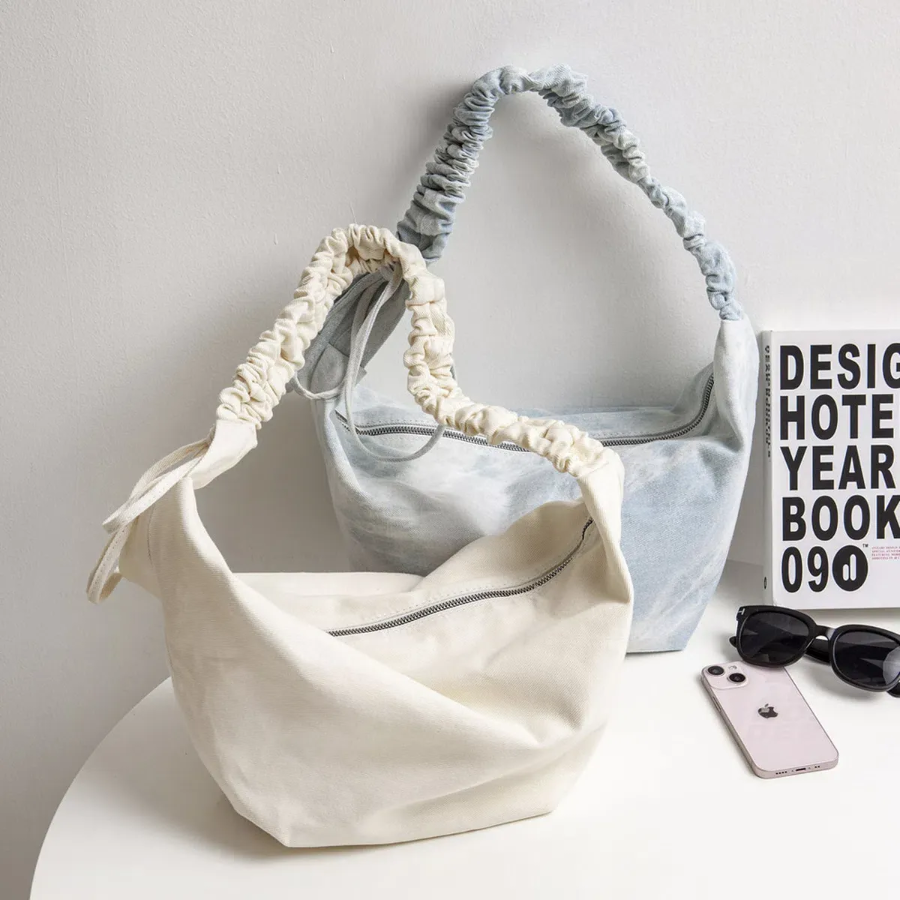 Shirring Casual Denim Cross Eco Bag — джинсовая лёгкость на каждый день