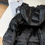 Black Suede Matte Down White Duck Hooded Puffer