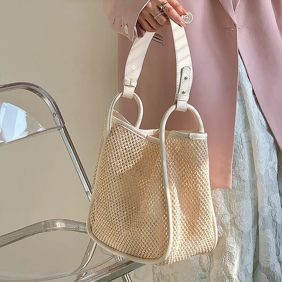 Light Summer Rattan Mesh Eco Shoulder Bag — невесомый акцент для летнего образа
