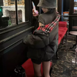 Duck Down Check Casual Puffer