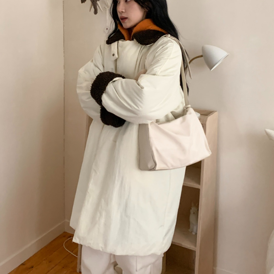 Chic Sherpa Long Collar Zip Winter Yasan