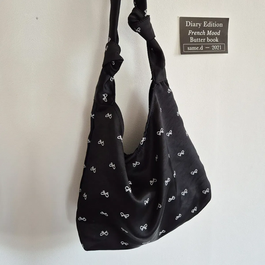 Allo Ribbon Casual Satin Eco Bag — нежный акцент в стиле баллеcore